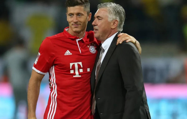 Robert Lewandowski ca ngợi Carlo Ancelotti trước bán kết Cúp C1