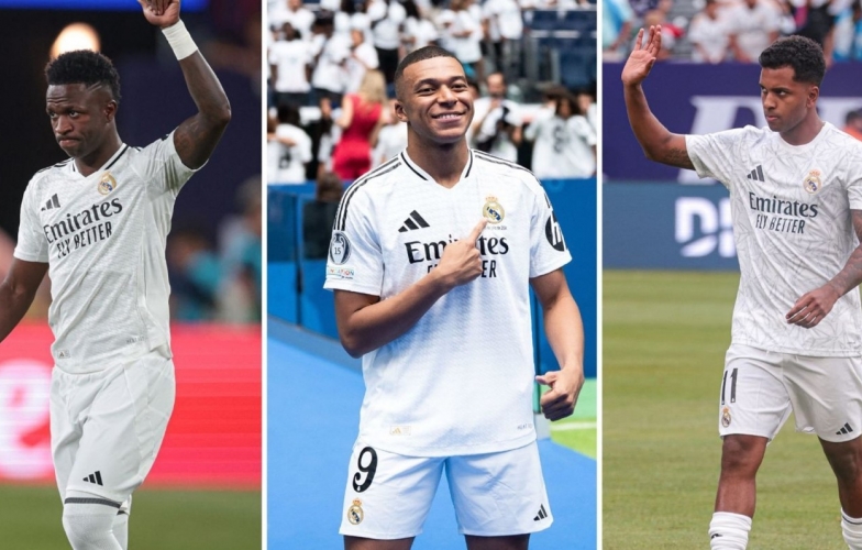 Real Madrid chính thức công bố đội hình đá Siêu cúp châu Âu: Mbappe xuất trận