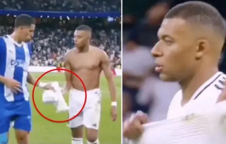 Cầu thủ La Liga bị chỉ trích vì 'hành động lạ' với Mbappe