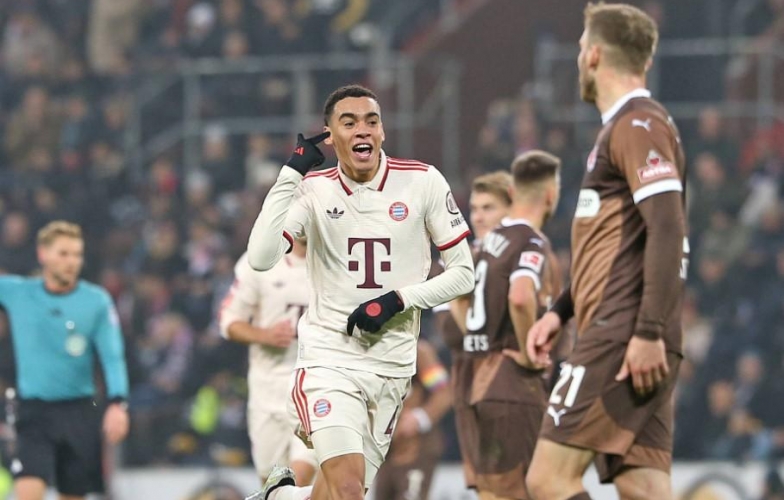 Musiala lập công, Bayern Munich thắng tối thiểu trước St Pauli