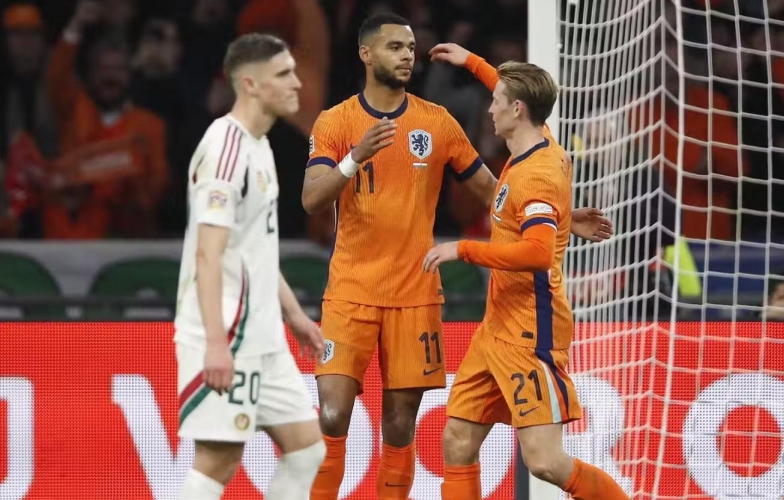 Thắng đậm Hungary, Hà Lan thẳng tiến tứ kết Nations League