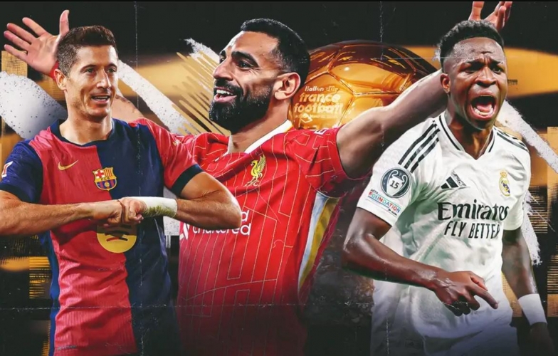 BXH Quả bóng Vàng 2025: Salah tỏa sáng, Barcelona áp đảo Real Madrid