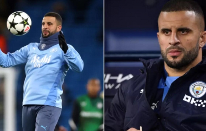 Hành động khó tin của Kyle Walker khi Man City bị gỡ hoà