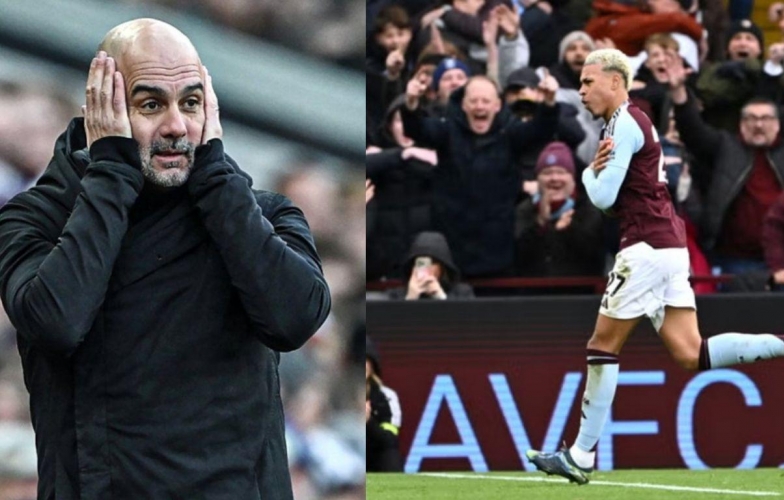 Man City gục ngã trước Aston Villa, chính thức rơi khỏi top 5 Ngoại hạng Anh