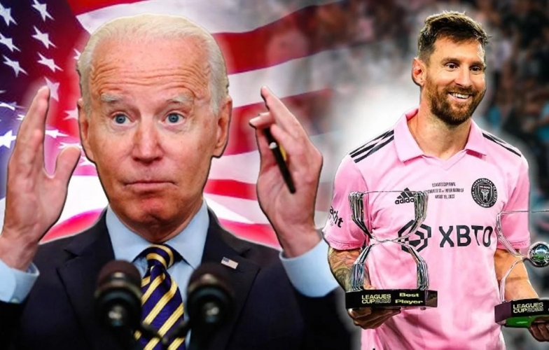 Lionel Messi được Tổng thống Mỹ Joe Biden trao Huân chương