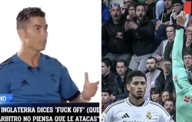 Ronaldo gây sốt vì tiên tri chính xác thẻ đỏ của Bellingham từ... 7 năm trước