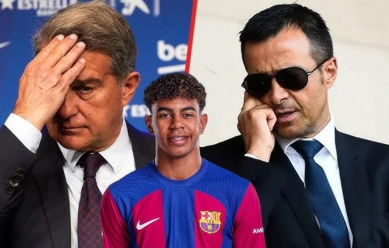 Siêu cò Jorge Mendes chơi khó, Barca đau đầu vụ giữ chân Yamal