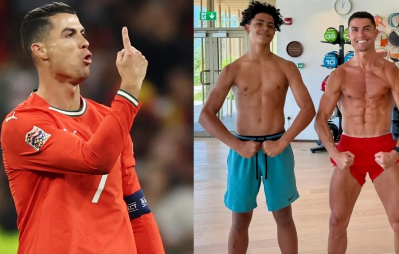 Con trai Ronaldo gây kinh ngạc