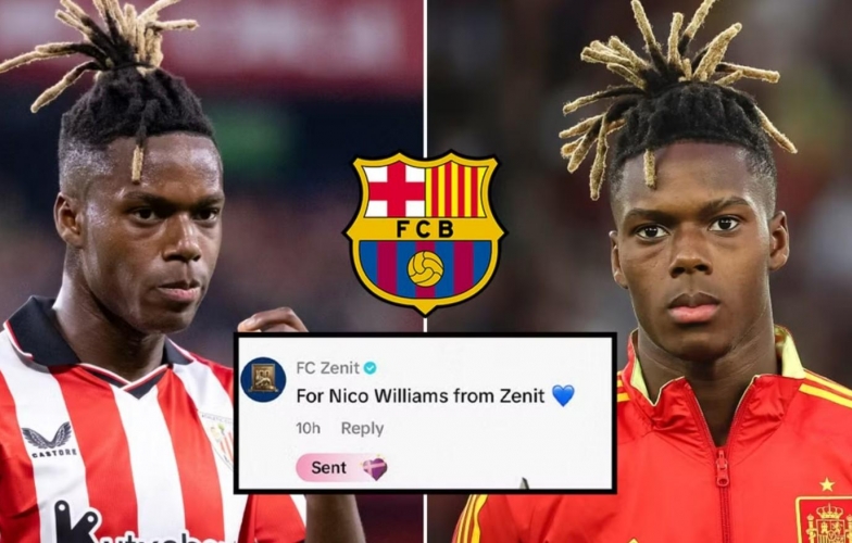 Barca bất ngờ được đội bóng Nga 'cho tiền' mua Nico Williams