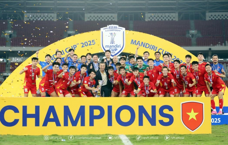 U23 Việt Nam nhận thưởng khủng sau chiến tích vô địch U23 Đông Nam Á 2025