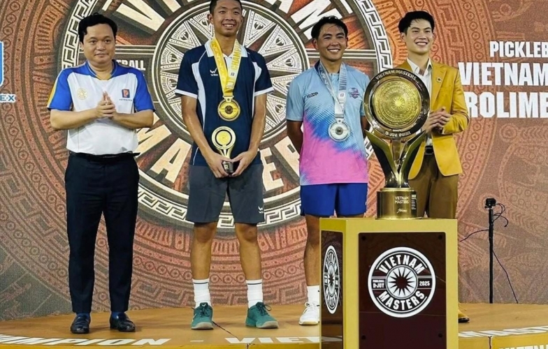 Hạ gục đối thủ quốc tế, Quang Dương lập cú đúp vô địch ở giải pickleball Việt Nam