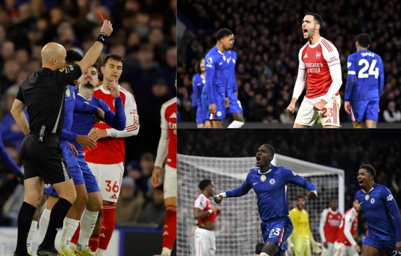 Chơi hơn người 60 phút, Arsenal vẫn bất lực trước 10 người của Chelsea