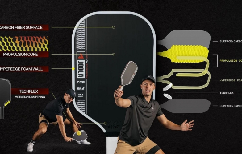 Review vợt JOOLA Perseus Pro IV: Tăng cường sức mạnh và xoáy bóng chỉ trong một cú đánh