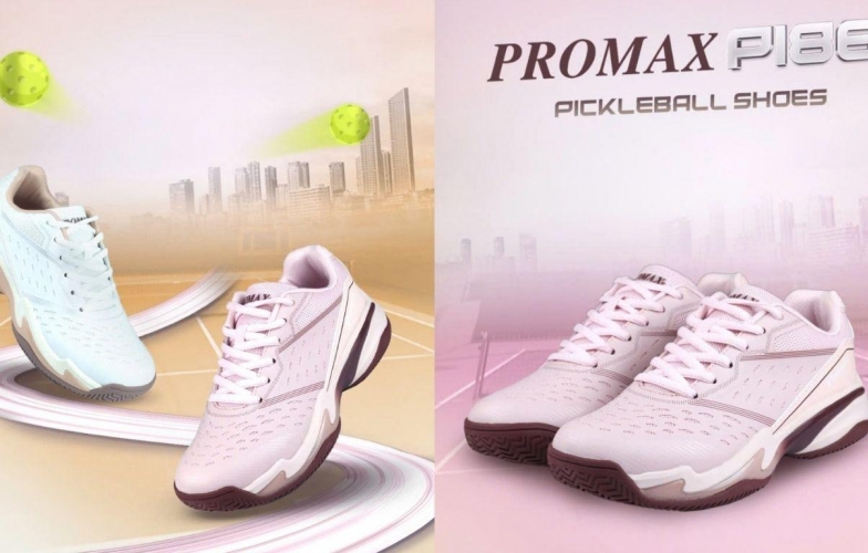 Review giày pickleball nữ Promax PI86: Êm chân, dễ chơi, hợp phong trào