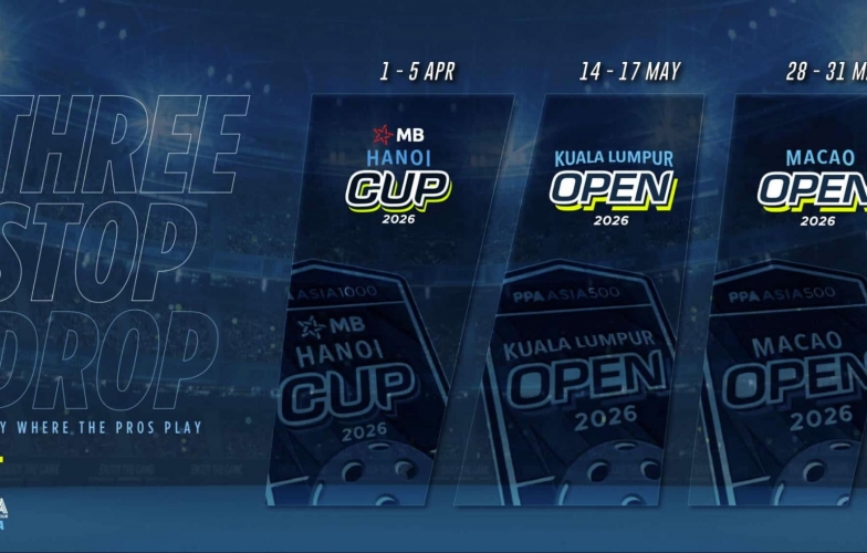 CHÍNH THỨC: Hà Nội được chọn là điểm mở màn PPA Tour Asia 2026