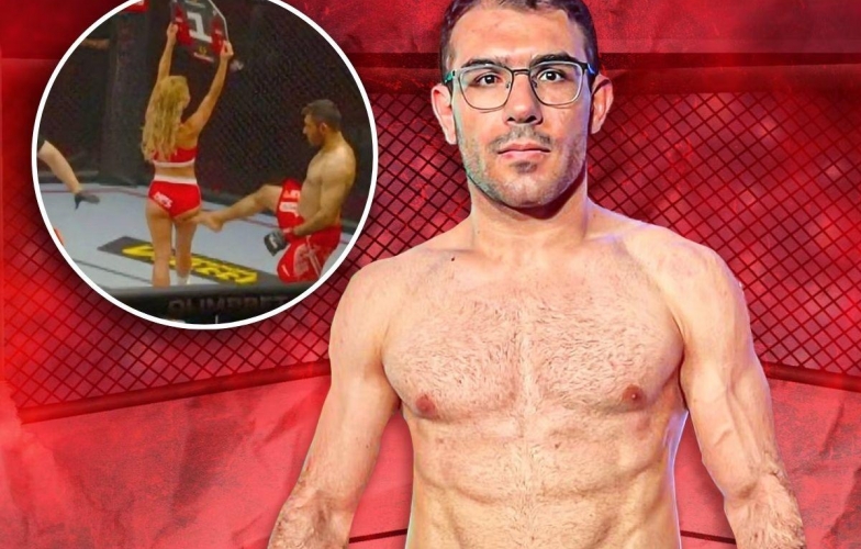 Đá vào vòng 3 ring girl, sao MMA người Iran bị cấm trọn đời