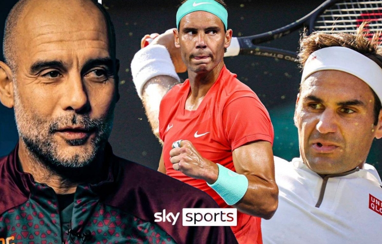 Pep Guardiola ca ngợi bộ ba vĩ đại Rafael Nadal, Roger Federer và Novak Djokovic