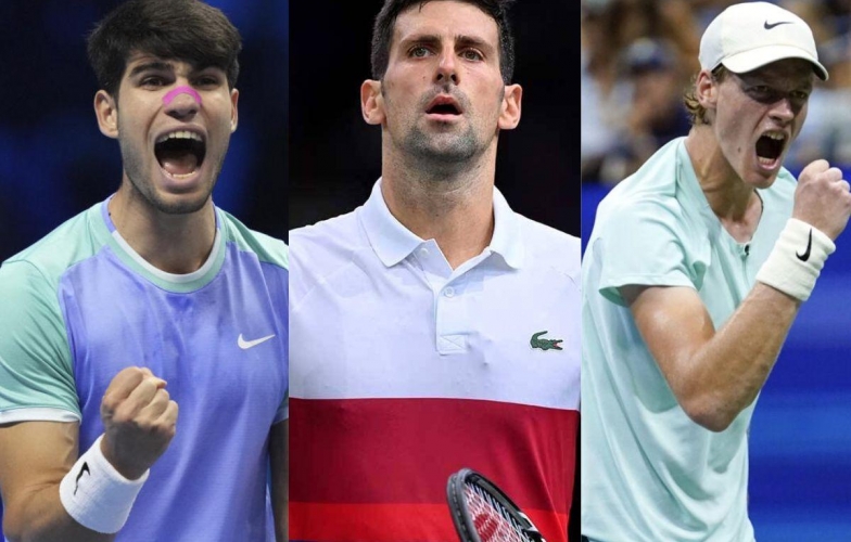 Djokovic, Alcaraz và Sinner sớm đại chiến