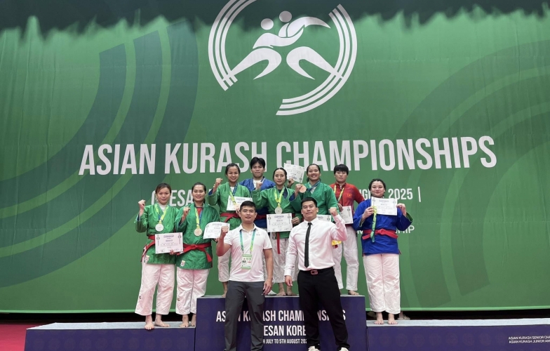 Việt Nam đứng thứ hai tại giải Kurash vô địch Châu Á 2025