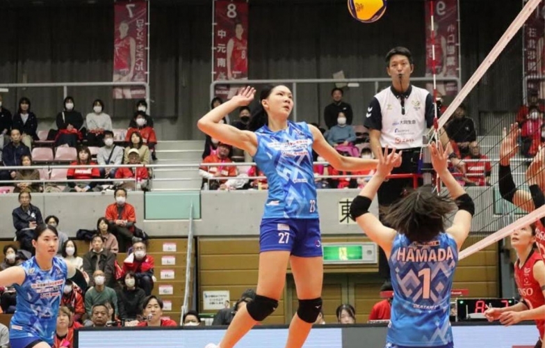 Trần Thị Bích Thủy chính thức ra mắt bóng chuyền nữ Nhật Bản