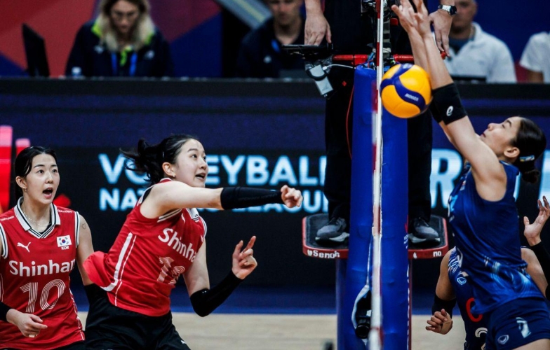 Bóng chuyền nữ Hàn Quốc thắng sốc Thái Lan, dứt chuỗi 30 trận thua ở VNL