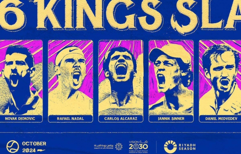 Lịch thi đấu tennis 6 Kings Slam 2024 mới nhất