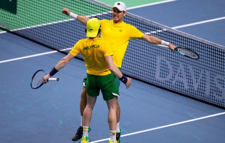 Kết quả tennis 21/11: Đương kim á quân Úc thẳng tiến bán kết Davis Cup 2024