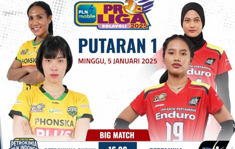 Trực tiếp bóng chuyền nữ Gresik Petrokimia vs Jakarta Pertamina, 16h00 hôm nay 5/1