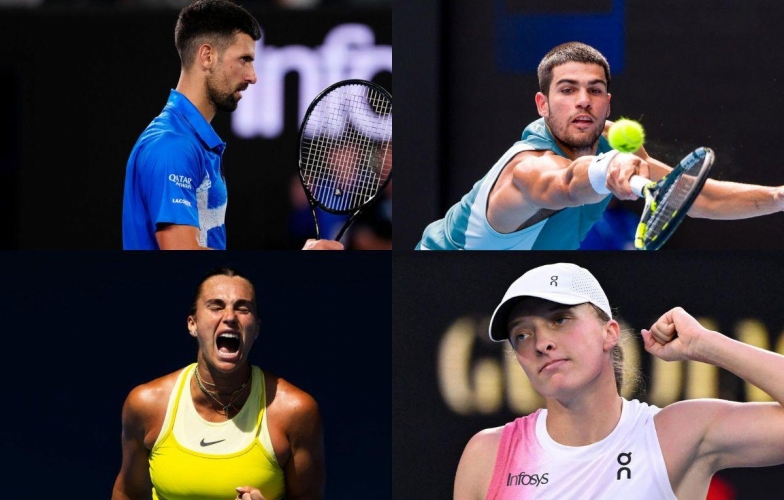 Xác định các tay vợt lọt tứ kết Australian Open 2025