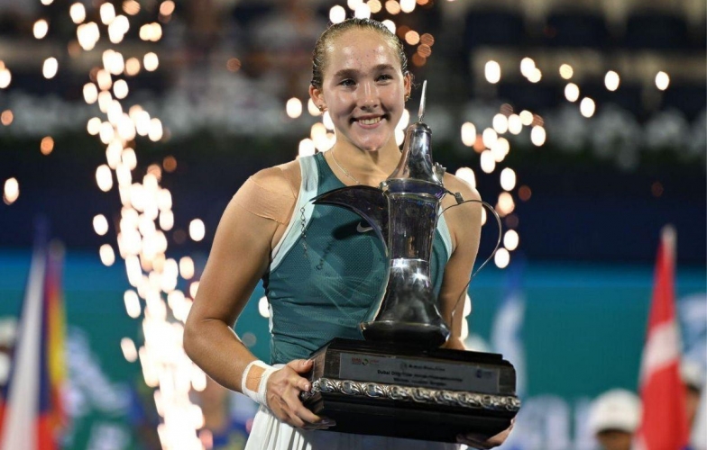 Đăng quang WTA Dubai, Mirra Andreeva dựng hai cột mốc đáng nhớ trong sự nghiệp