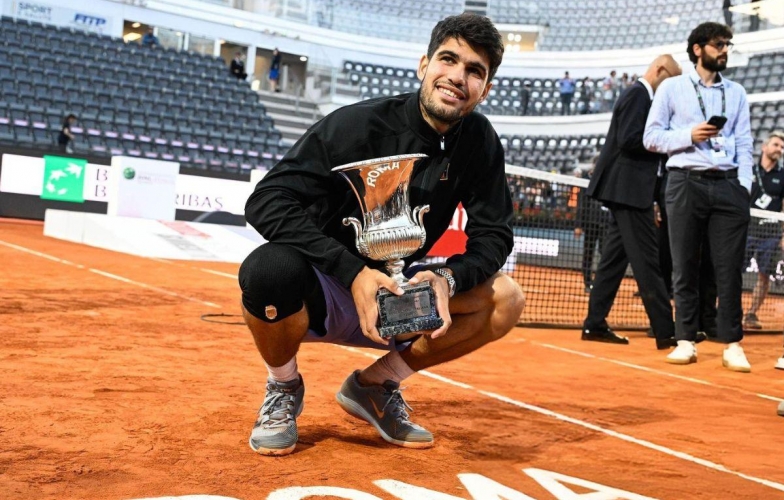 Vô địch Rome Masters 2025, Alcaraz trở lại ngôi số 2 thế giới