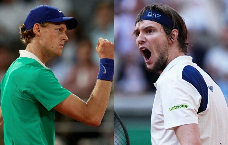Trực tiếp tennis Jannik Sinner vs Alexander Bublik, 20h30 hôm nay 4/6