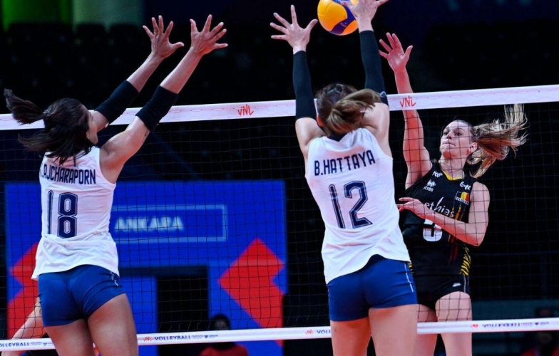 Trực tiếp bóng chuyền nữ Thái Lan 0-1 Bỉ: Diễn biến hấp dẫn