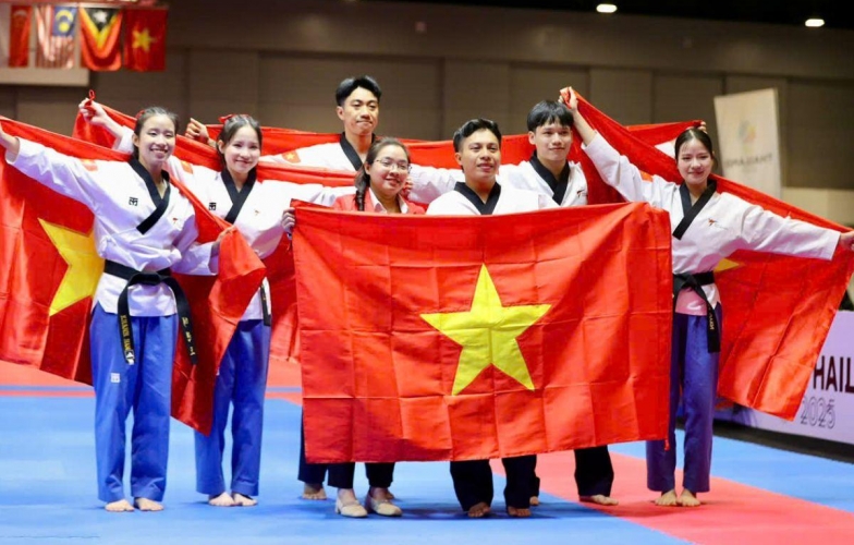 Taekwondo Việt Nam xếp thứ 2 toàn đoàn, hoàn thành chỉ tiêu ở SEA Games 33