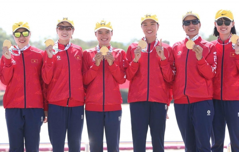 Giành 3 HCV trong 'phút chốc', rowing Việt Nam nhất toàn đoàn SEA Games 33