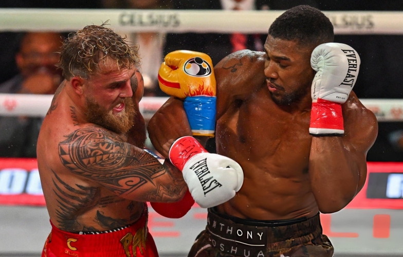 Anthony Joshua đấm 'sương sương' vẫn dễ dàng hạ knock-out Jake Paul