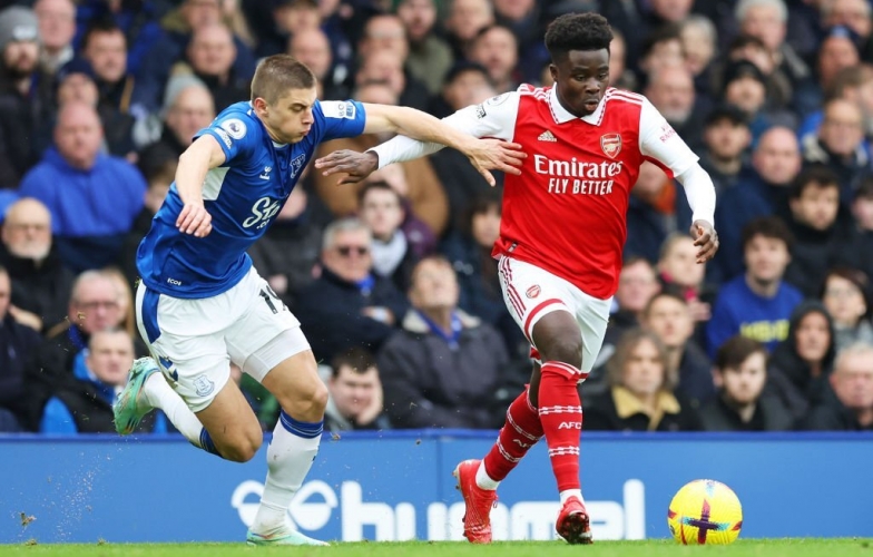 Trực tiếp Arsenal 0-0 Everton: Nhập cuộc chủ động