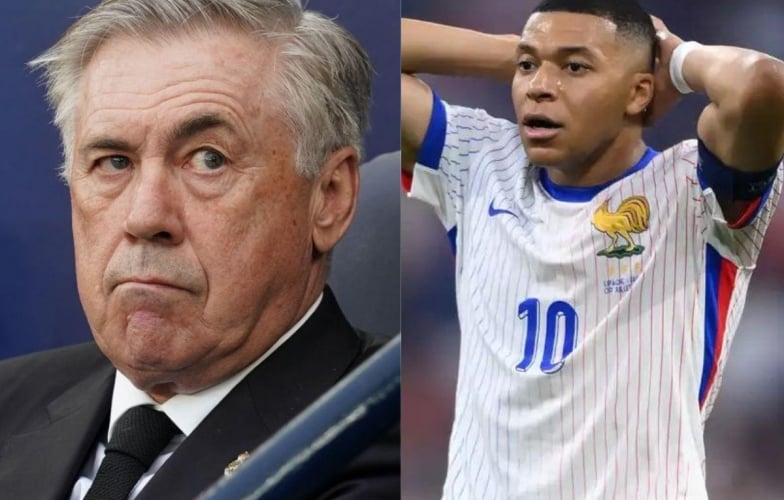 Mbappe bị HLV Ancelotti 'nắn gân' trước trận ra mắt Real Madrid