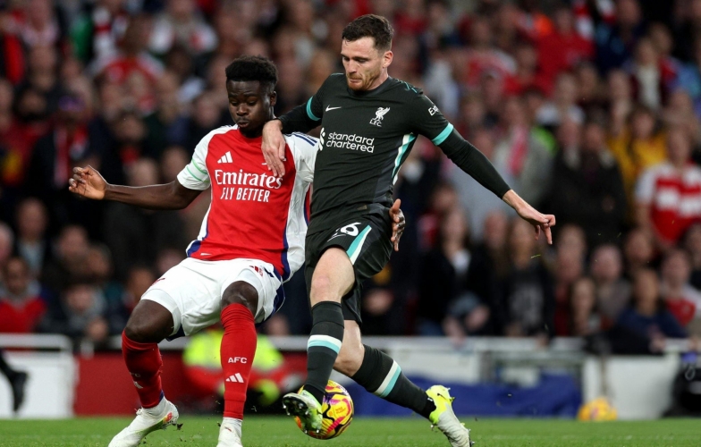 Arsenal chia điểm kịch tính trước Liverpool tại Emirates