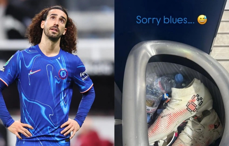 Cucurella trượt chân 2 lần khiến Chelsea thủng lưới, ném thẳng giày vào sọt rác