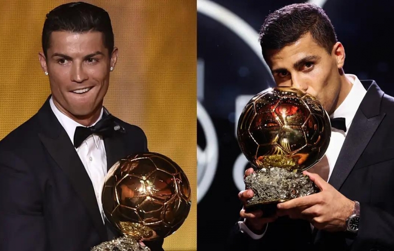 Rodri đáp trả tuyên bố 'không công bằng' của Ronaldo về Quả bóng vàng