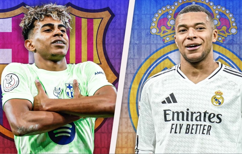 Trực tiếp Real Madrid vs Barca, 2h00 ngày 13/1/2025