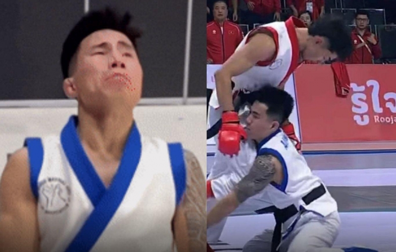 Bị xử ép trắng trợn, võ sĩ Việt Nam bật khóc cay đắng tại SEA Games 33