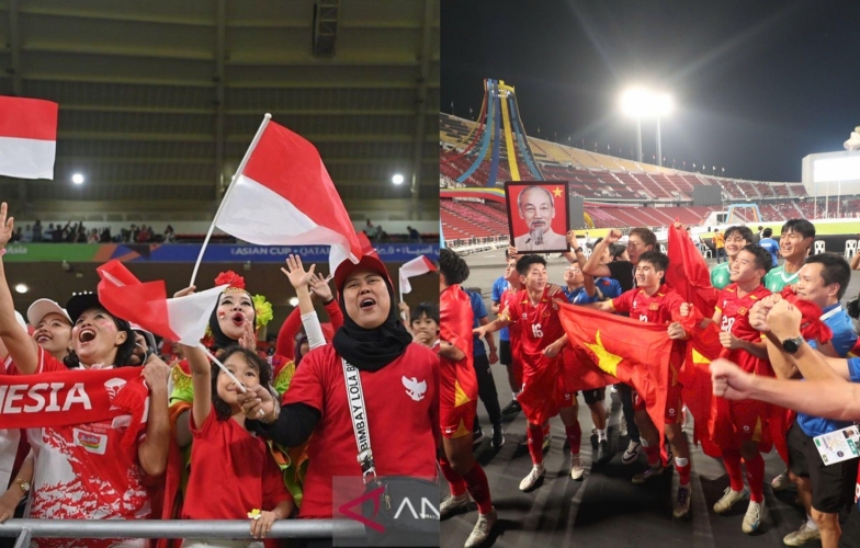 CĐV Indonesia 'ngã ngửa' trước cú ăn 3 lịch sử của Việt Nam