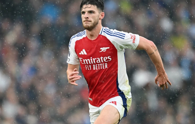 Vì sao Declan Rice vắng mặt khi Arsenal hòa Liverpool?