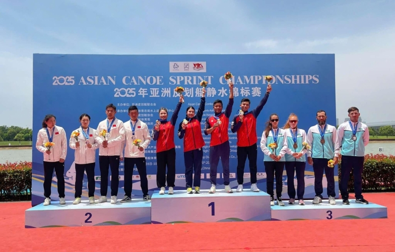 Canoe Việt Nam xuất sắc đoạt HCV châu Á