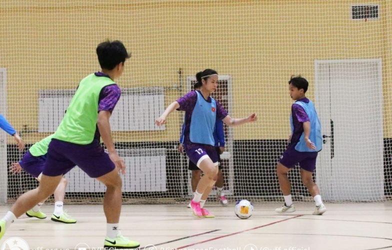 Video: ĐT futsal nữ Việt Nam tập luyện chăm chỉ trước ngày đấu Nhật Bản