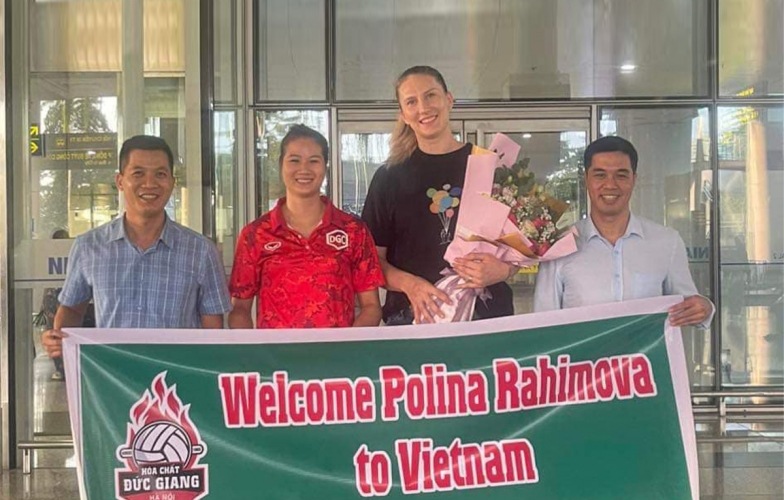Ngôi sao bóng chuyền Polina Rahimova chính thức có mặt tại Việt Nam