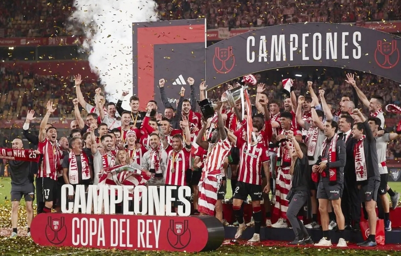 Athletic Bilbao vô địch cúp Nhà vua, chấm dứt 40 năm hạn hán danh hiệu