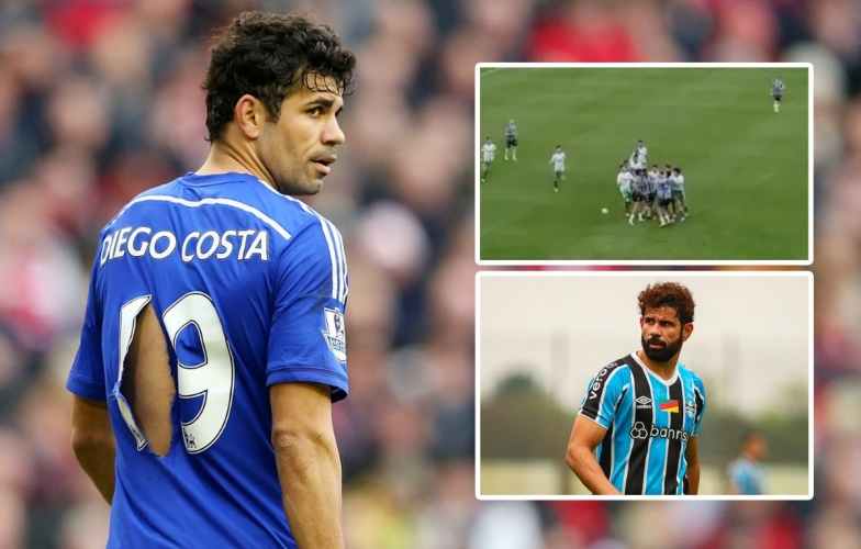 Diego Costa đòi tẩn cầu thủ đáng tuổi cháu, lĩnh ngay thẻ đỏ